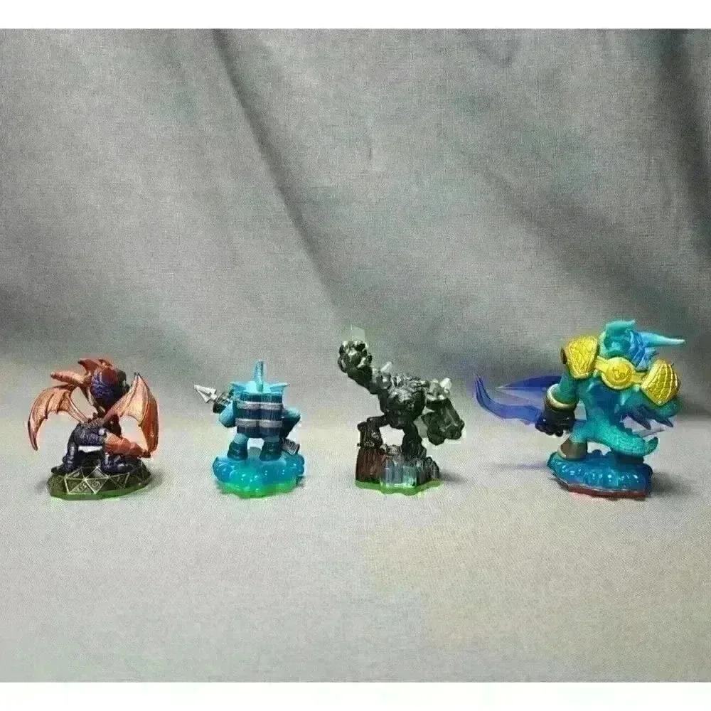 Skylanders Spyro's Adventures Figures Gill Grunt, Spyro, Prism Break & Snap Shot